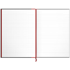 Oxford Black n Red Notizbuch - gebunden, DIN A4, liniert