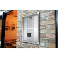 nobo Schaukasten Premium Plus, Metall-Rückwand, 4 x...