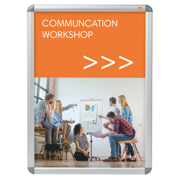nobo Plakatrahmen Premium Plus, DIN A2, silber