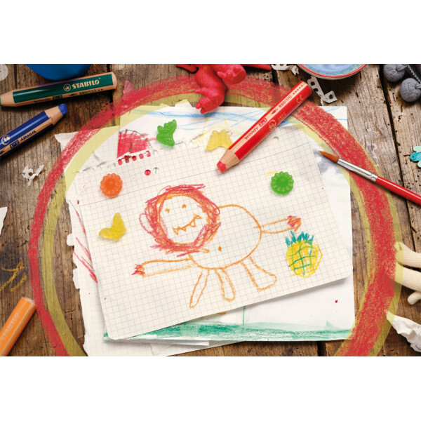 STABILO Multitalentstift woody 3 in 1, rund, violett