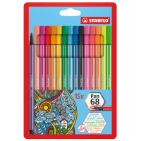 STABILO Fasermaler Pen 68, 12er Kartonetui
