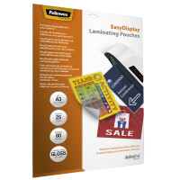 Fellowes Laminierfolientasche, selbstklebend, A4, 160 mic
