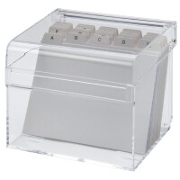 MAUL Acryl Karteikasten A7, glasklar