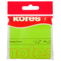 Kores Haftnotizen "NEON", 75 x 75 mm, blanko,...