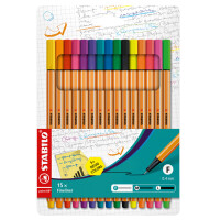 STABILO Fineliner point 88 Neon, 15er Kartonetui