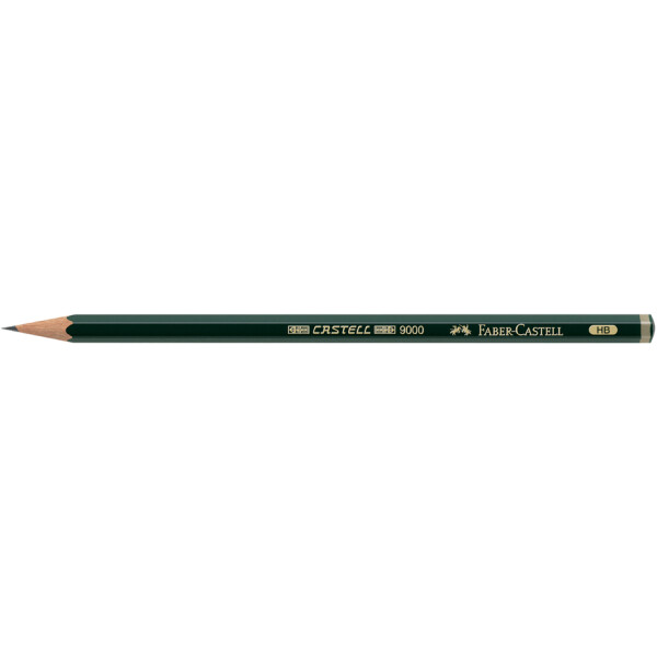 FABER-CASTELL Bleistift CASTELL 9000, Härtegrad: 2H