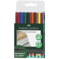 FABER-CASTELL Permanent-Marker MULTIMARK F, 4er Etui