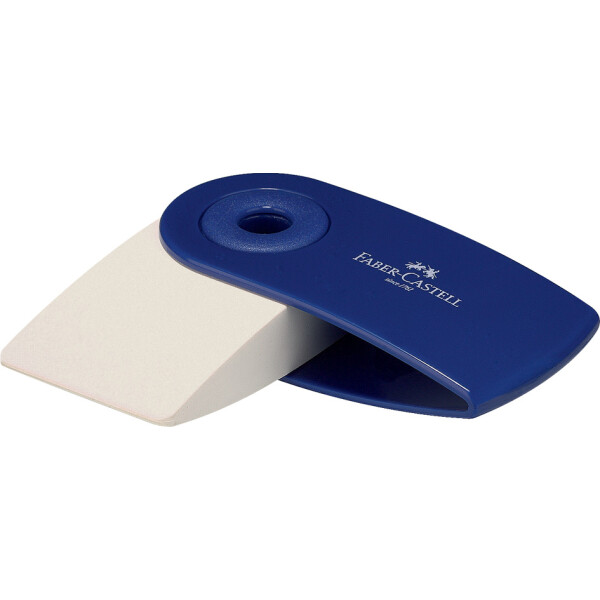FABER-CASTELL Kunststoff-Radierer SLEEVE MINI, rot blau