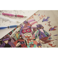 uni-ball Gel-Tintenroller SIGNO broad UM153, metallic-blau