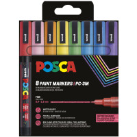 POSCA Pigmentmarker PC-3ML Glitter, 8er Etui