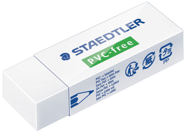 STAEDTLER Radierer PVC-free B20, weiß