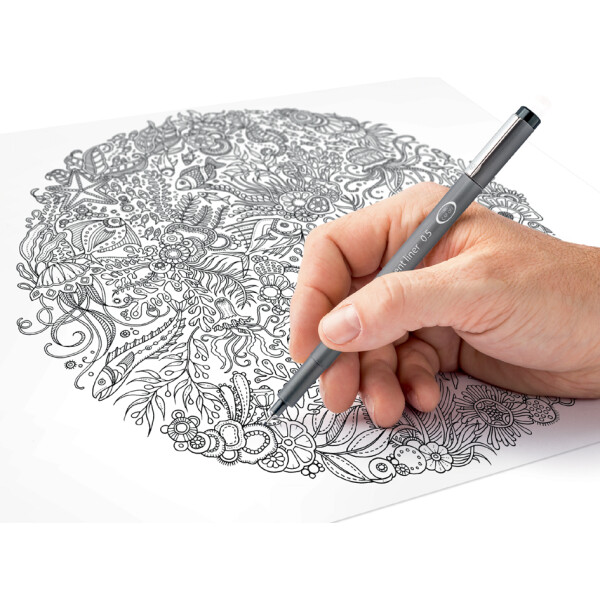 STAEDTLER Pigmentliner, schwarz, 8er Etui