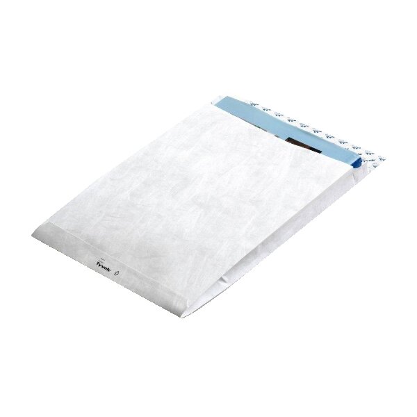 Tyvek Faltentasche B4, 55 g qm, ohne Fenster, wei&szlig;