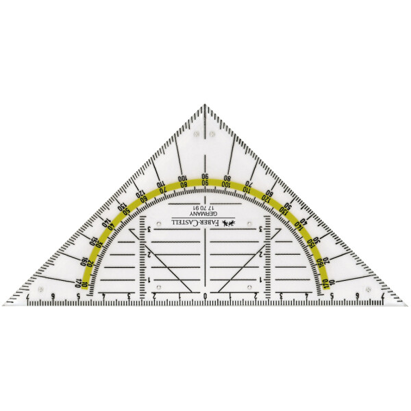FABER-CASTELL Geometriedreieck BK 1 klein, ohne Griff