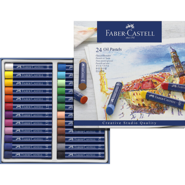 FABER-CASTELL &Ouml;lpastellkreiden STUDIO QUALITY, 24er Etui