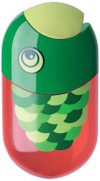 FABER-CASTELL Doppelspitzdose "Fisch", rot grün