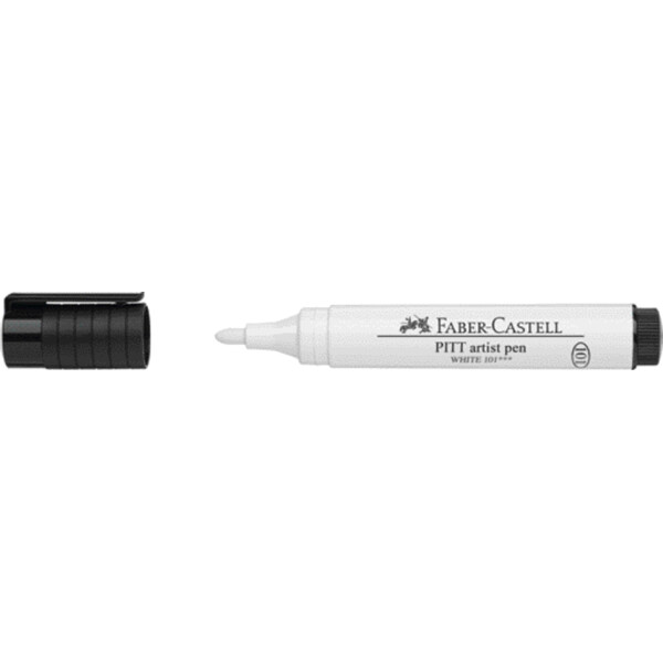 FABER-CASTELL Tuschestift PITT artist pen, weiß