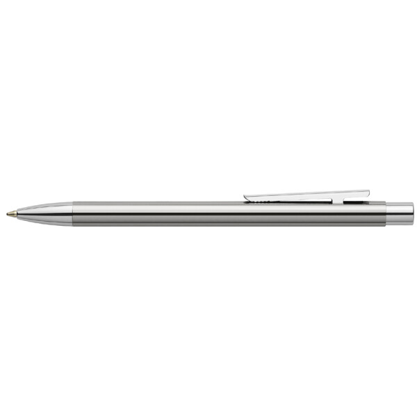 FABER-CASTELL Kugelschreiber NEO Slim Edelstahl, glänzend