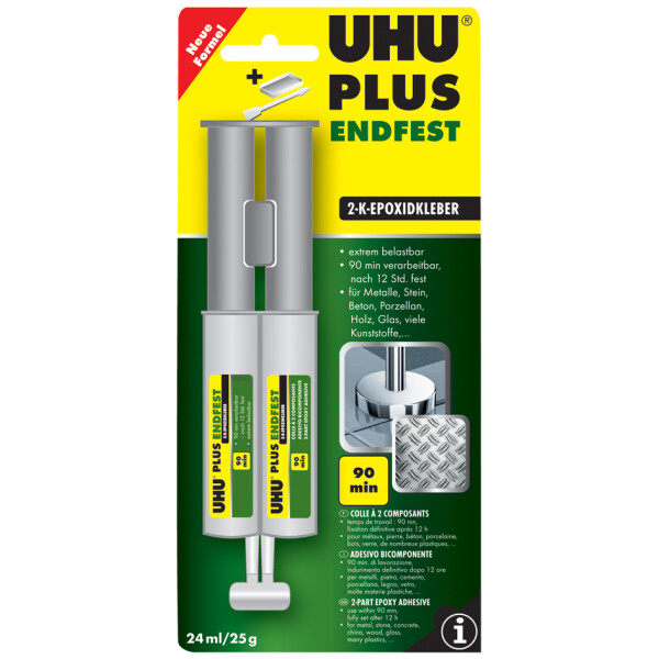 UHU 2-Komponenten-Klebstoff plus endfest,Doppelkammerspritze
