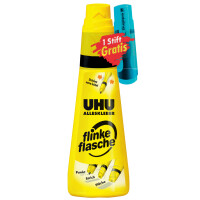 UHU Alleskleber flinke flasche + GRATIS edding Textmarker