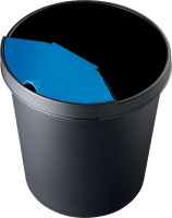 helit Papierkorb "the german", 18 Liter, PE, blau