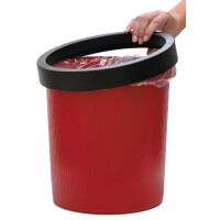helit Papierkorb "the german", 18 Liter, PE, rot
