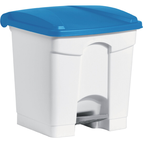 helit Tret-Abfalleimer "the step", 30 Liter, weiß weiß