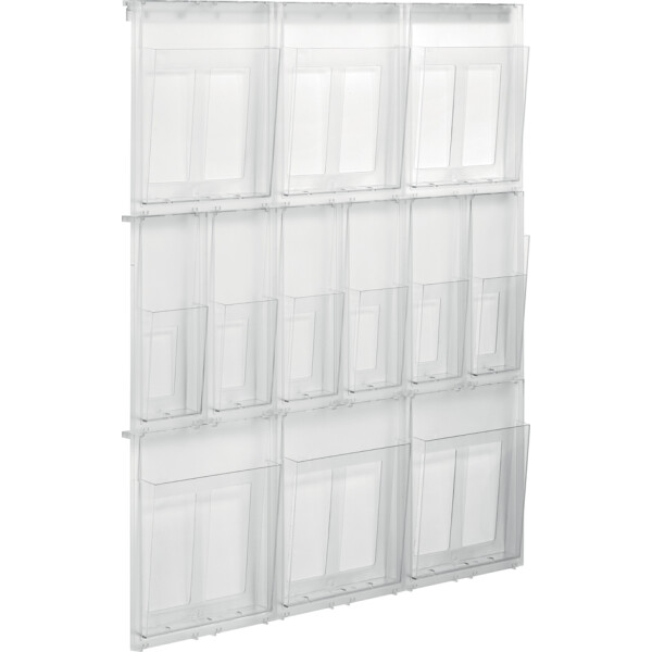 helit Wanddisplay "the placativ", 6x DIN A4 + 12x 1 3 DIN A4
