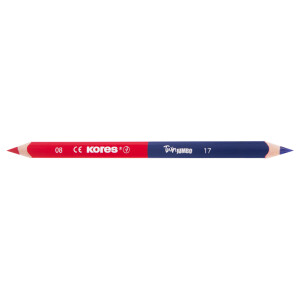 Kores Dreikant-Lehrerbuntstift TWIN Jumbo, blau rot
