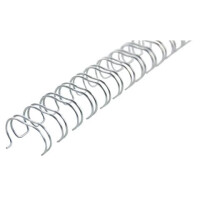 GBC Drahtbinderücken WireBind, A4, 34 Ringe, 9,5 mm, silber