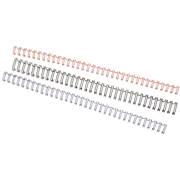 GBC Drahtbinderücken WireBind 6,0 mm, A5, 24-Ringe, silber