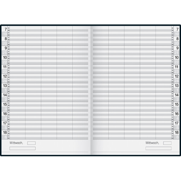rido idé Buchkalender "Ultraplan", immerwährend, dunkelblau