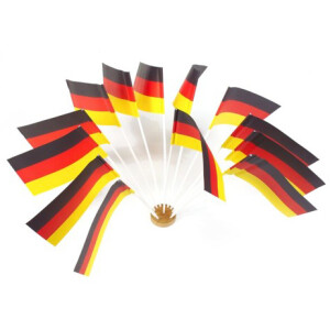 PAPSTAR Flaggen mit Stiel "Germany", schwarz rot gelb