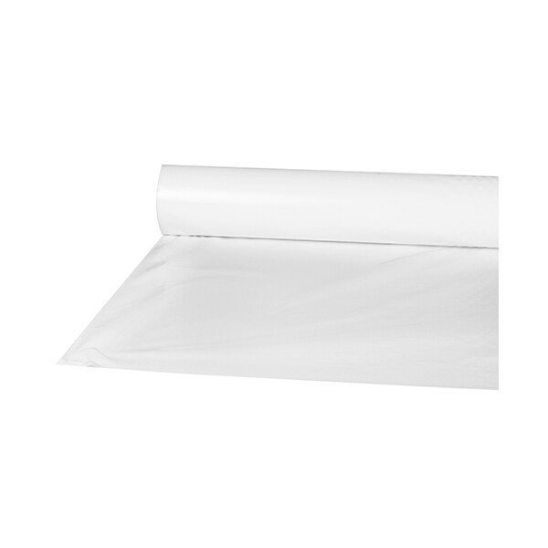 STARPAK Folien-Tischdecke, (B)800 mm x (L)50 m, weiß