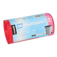 STARPAK Mülleimerbeutel HDPE, 60 Liter, weiß