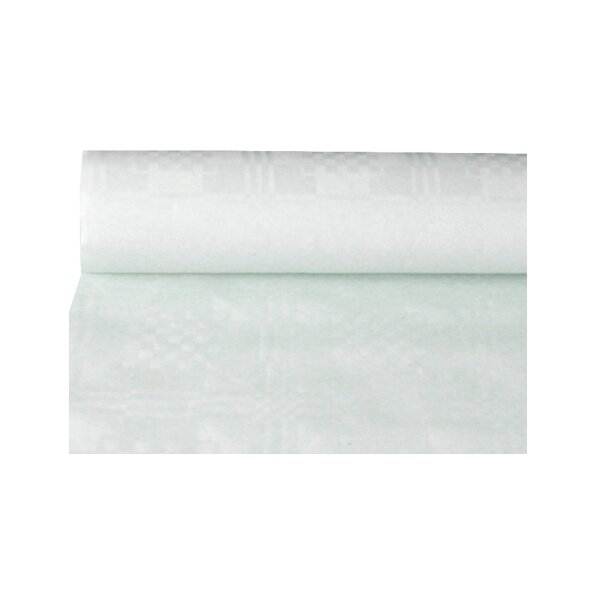 PAPSTAR Damast-Tischdecke, (B)1,0 x (L)25 m, wei&szlig;