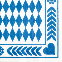PAPSTAR Motiv-Servietten "Bayrisch Blau", 330 x...