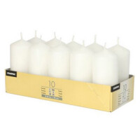 STARPAK Stumpenkerze, Durchmesser: 40 mm, weiß