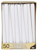 PAPSTAR Leuchterkerzen, 22 mm, weiß, 50er Pack