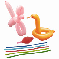 PAPSTAR Modellier-Luftballons, inkl. Pumpe