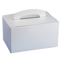 PAPSTAR Lunch-Box eckig, mit Tragegriff, weiß