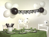 PAPSTAR Luftballons "Soccer", schwarz weiß