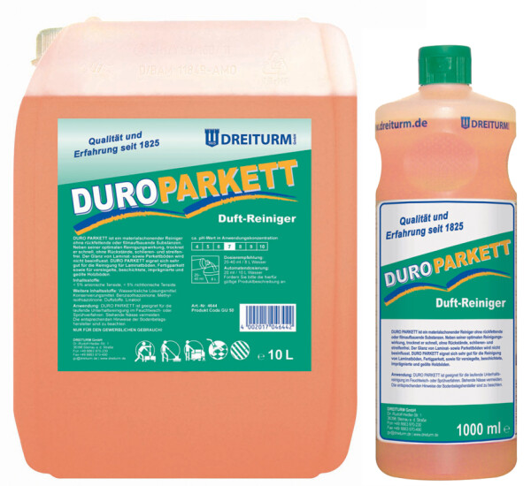 DREITURM Parkett- Laminatreiniger DURO PARKETT, 10 Liter