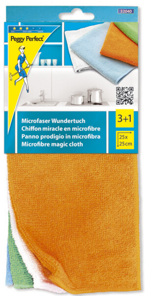 Peggy Perfect Microfaser Wundertuch, 4er Pack