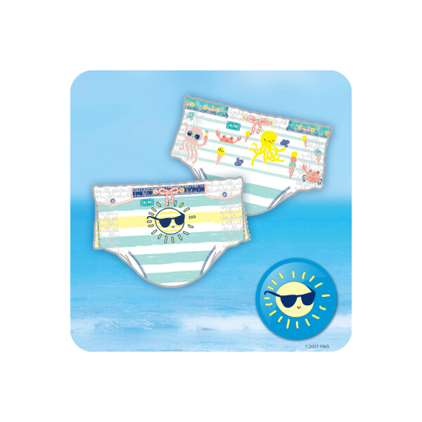 Pampers Schwimmwindeln Splashers Gr&ouml;&szlig;e 3 - 4, Tragepack
