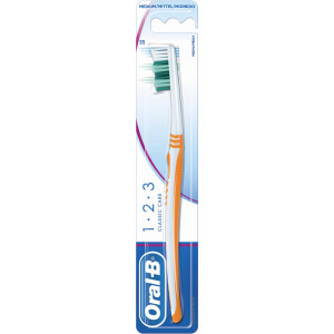 Oral-B Zahnbürste 1 2 3 CLASSIC CARE, mittel