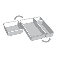 keeeper Schubladeneinsatz "pepe", (B)150 x (T)230 x (H)50 mm