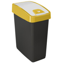 keeeper Abfallbehälter "magne", 25 Liter, graphite gelb