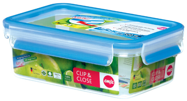 emsa Frischhaltedose CLIP & CLOSE, 1,2 Liter, transparent