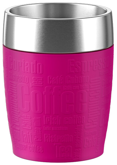 emsa Isolierbecher TRAVEL CUP, 0,20 L., Manschette pink
